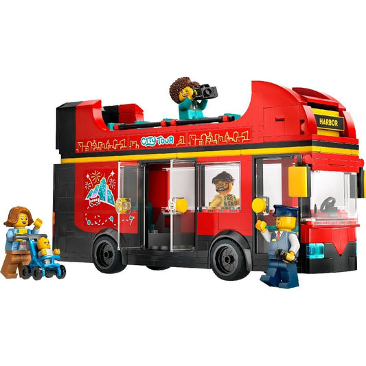 LEGO City Autobuz turistic rosu cu etaj(60407) - Gabcom