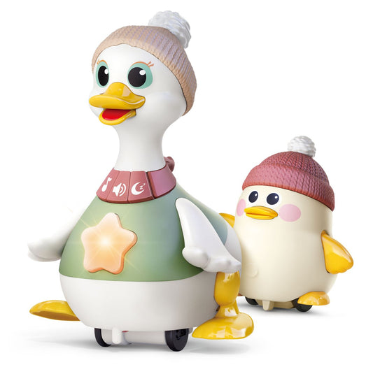 Jucarie interactiva cu mama si pui de rata - Gabcom