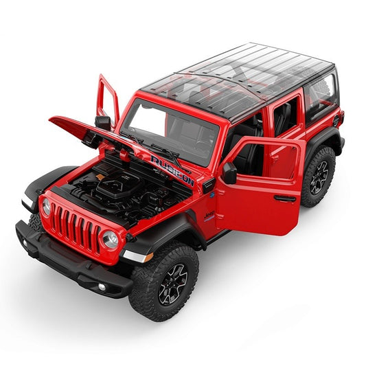 Masinuta metalica Jeep Wrangler Rubicon 4xe, scara 1 la 24