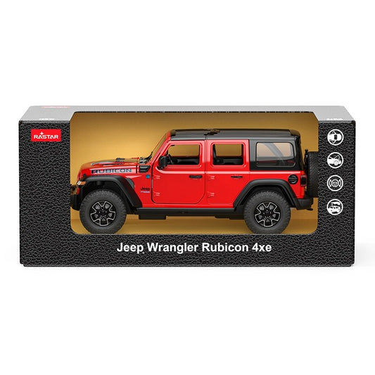 Masinuta metalica Jeep Wrangler Rubicon 4xe, scara 1 la 24