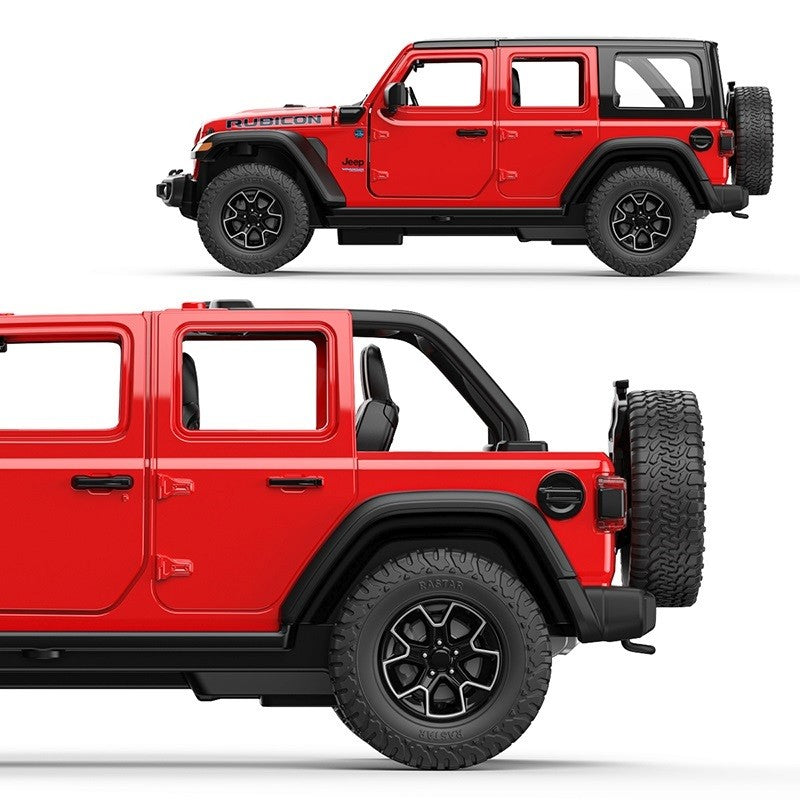 Masinuta metalica Jeep Wrangler Rubicon 4xe, scara 1 la 24