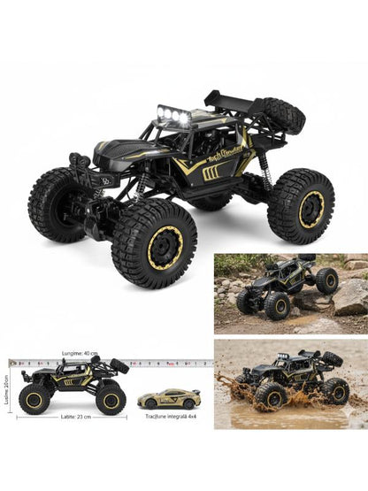 Rock Crawler 1:8 – Mașină RC Die-Cast Metal pentru aventuri off-road