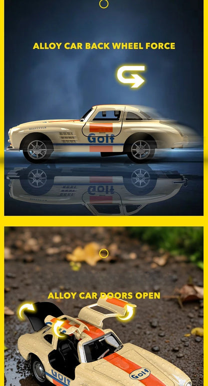 1:32 300SL Vintage car Alloy Car Model Diecasts Metal Toy