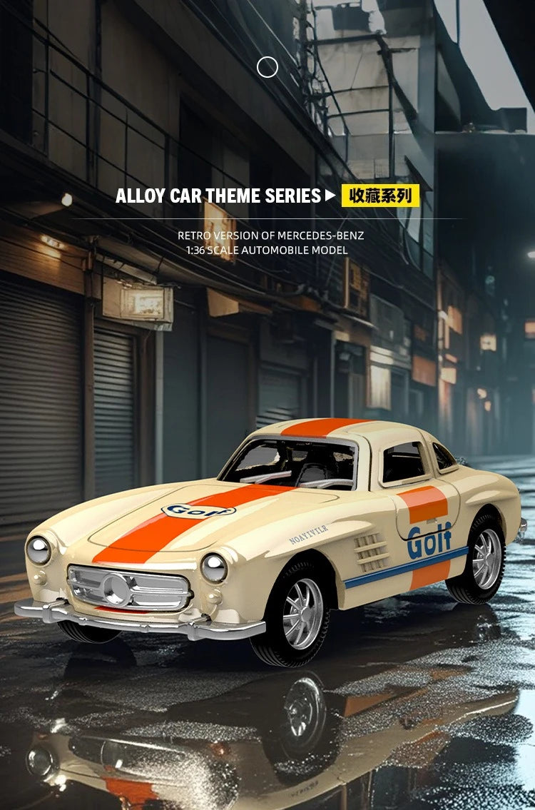 1:32 300SL Vintage car Alloy Car Model Diecasts Metal Toy