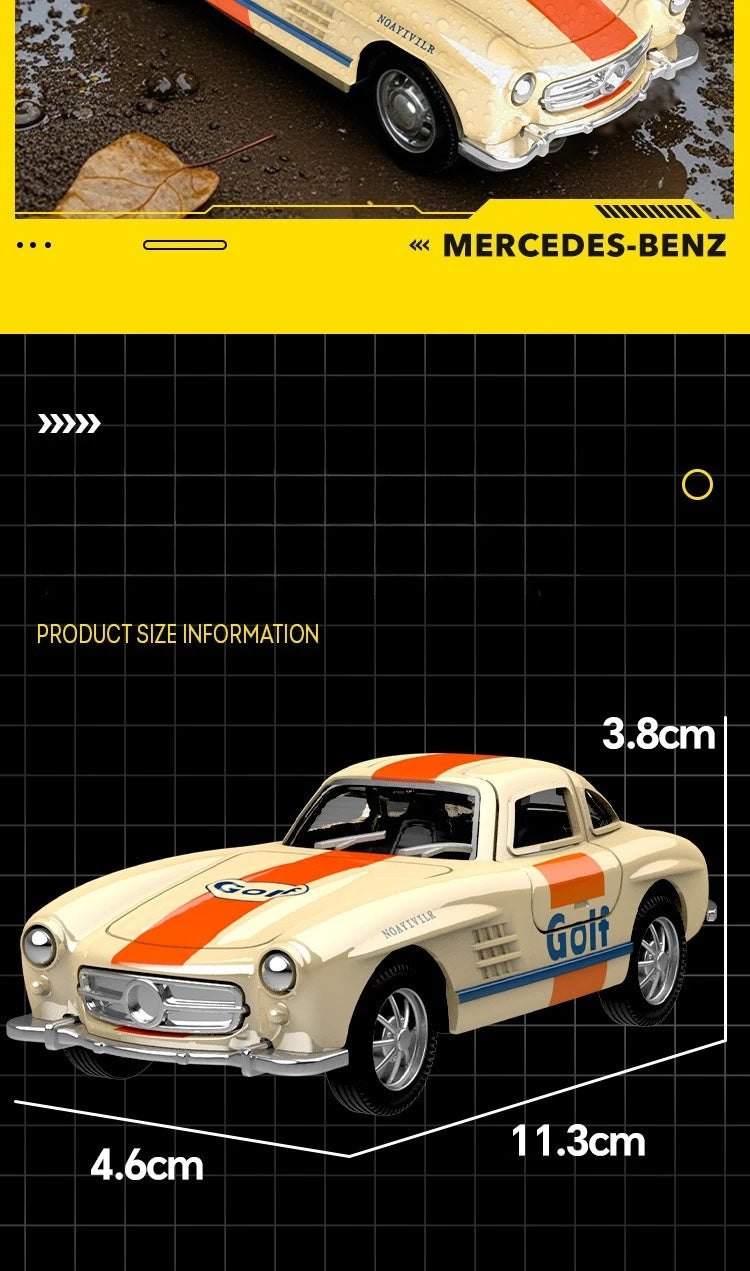 1:32 300SL Vintage car Alloy Car Model Diecasts Metal Toy