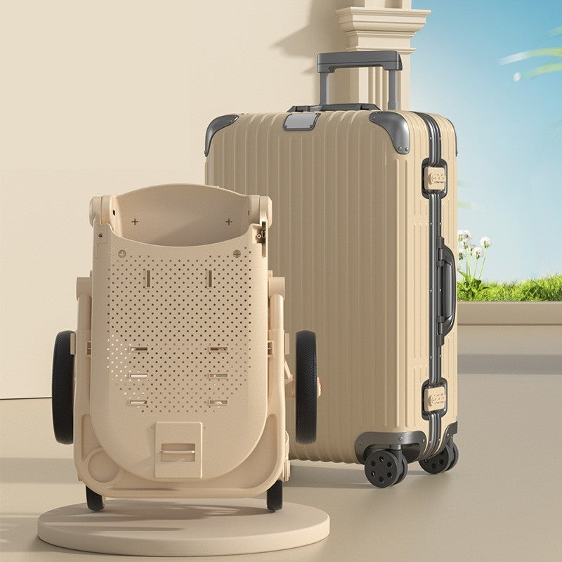 Carucior Sport  3in1, 6-36 Luni, Pliabil, Tavita pentru Masa, Pat de Dormit, Centura de Siguranta, Roti 360 Grade, Reversibil, Parasolar, Maner Reglabil, 64 x 35 x 100 cm, Bej - Gabcom