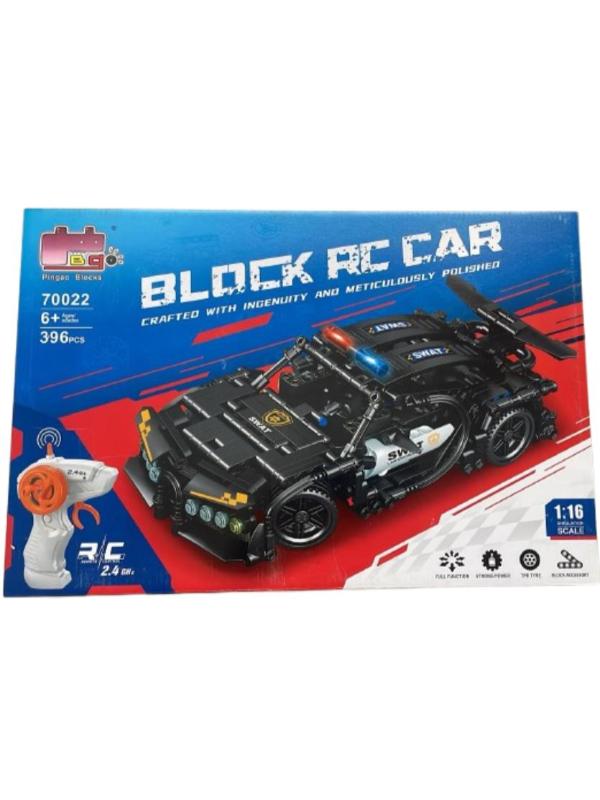 Mașină SWAT Sport RC – Tip Lego , 396 Piese, Control Radio 2.4GHz, Scara 1:16 - Gabcom