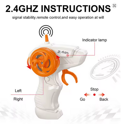 Set Blocuri Construcție Mașină RC Tip Lego Cyberpunk (Telecomanda 2.4GHz) - 1:20, Cu Uși și Capotă Mobile