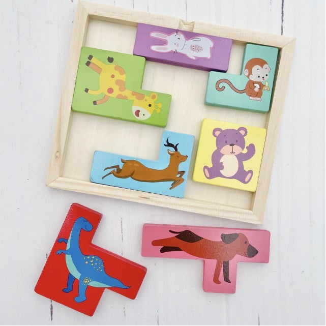 Joc Educativ 3D Tetris pentru Copii - Descoperă Lumea Animalelor într-un Mod Interactiv! - Gabcom